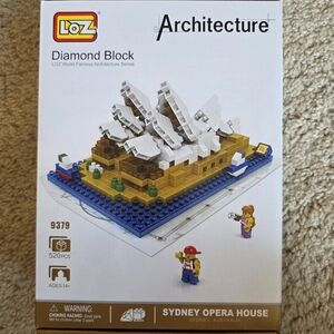 New LOZ Mini Diamond Block Sydney Opera House Mini Block 9379 520 pieces